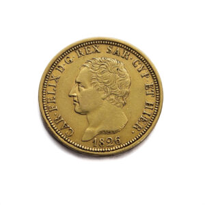 Italy, Sardinia 80 Lire 1826 L Carlo Felice