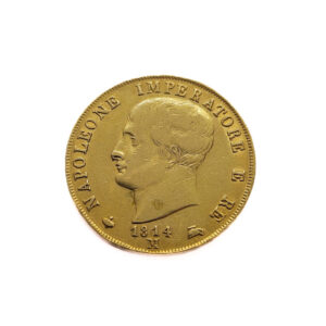 Italy 40 Lire 1814-M Napoleon