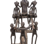 King Figure presentation - Bronze - Bamun - Cameroon
