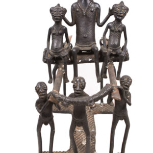 King Figure presentation - Bronze - Bamun - Cameroon