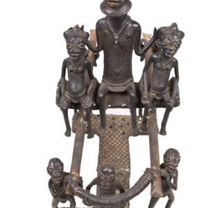 King Figure presentation - Bronze - Bamun - Cameroon