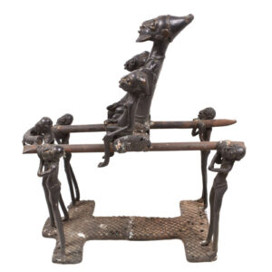 King Figure presentation - Bronze - Bamun - Cameroon
