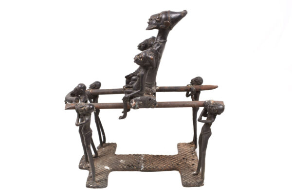 King Figure presentation - Bronze - Bamun - Cameroon