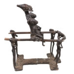 King Figure presentation - Bronze - Bamun - Cameroon