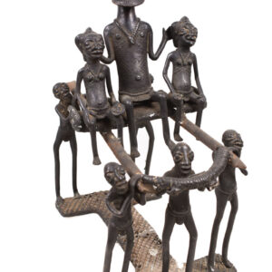 King Figure presentation - Bronze - Bamun - Cameroon