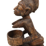 Divination bowl figure - Wood - Yoruba - Nigeria