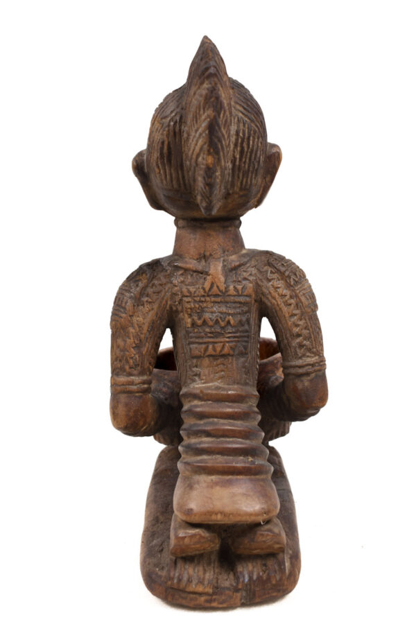 Divination bowl figure - Wood - Yoruba - Nigeria
