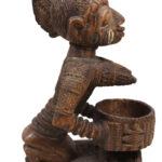 Divination bowl figure - Wood - Yoruba - Nigeria
