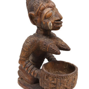 Divination bowl figure - Wood - Yoruba - Nigeria