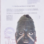 Gelede mask - Wood - Yoruba - Nigeria - KF Schädler certificat
