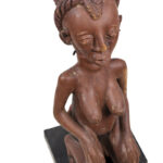 Female figure - Wood - Mbala- DR Congo