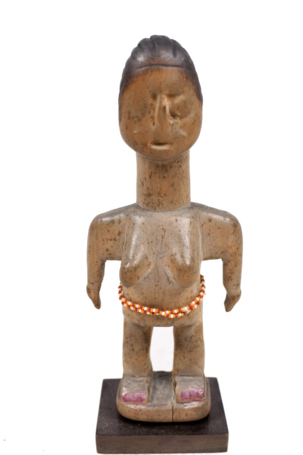 Venavi figure - Wood, Beads - Ewe - Togo