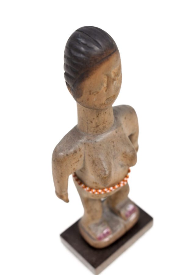 Venavi figure - Wood, Beads - Ewe - Togo