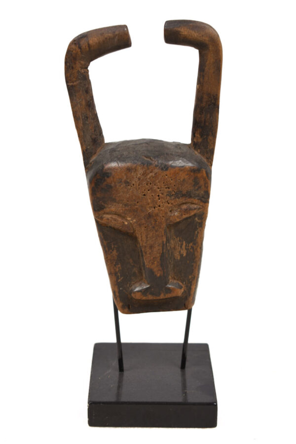 Buffalo mask - Wood - Baule - Ivory Coast