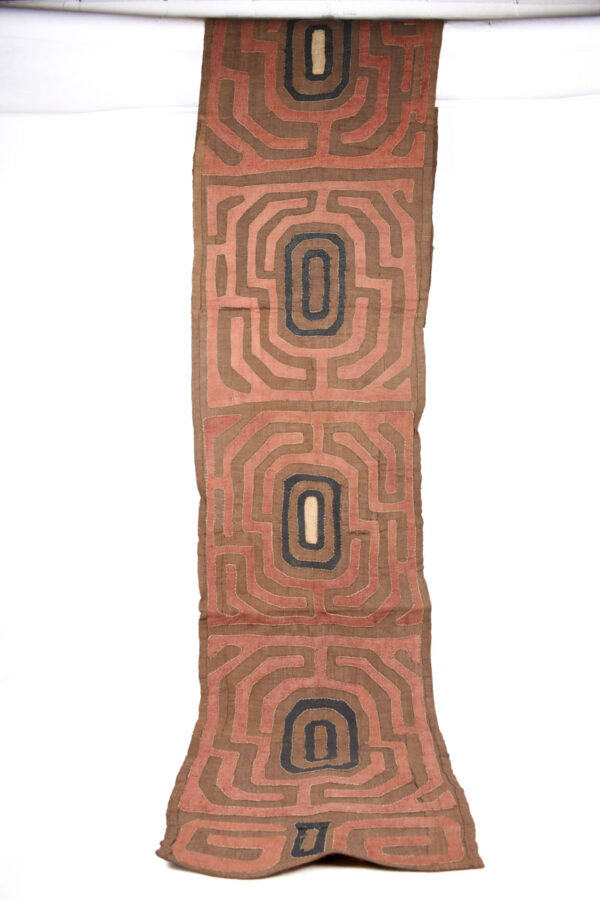 Textile - Cloth - Shoowa-Kuba - DR Congo 300 cm