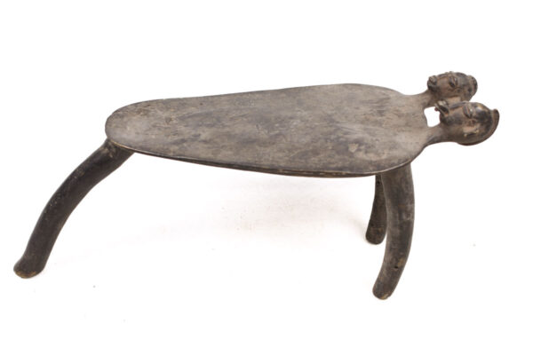 Stool - Bronze - Lobi - Burkina Faso