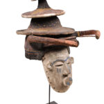 Initiation mask - Textile, Wood - Yaka - Congo