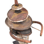 Initiation mask - Textile, Wood - Yaka - Congo
