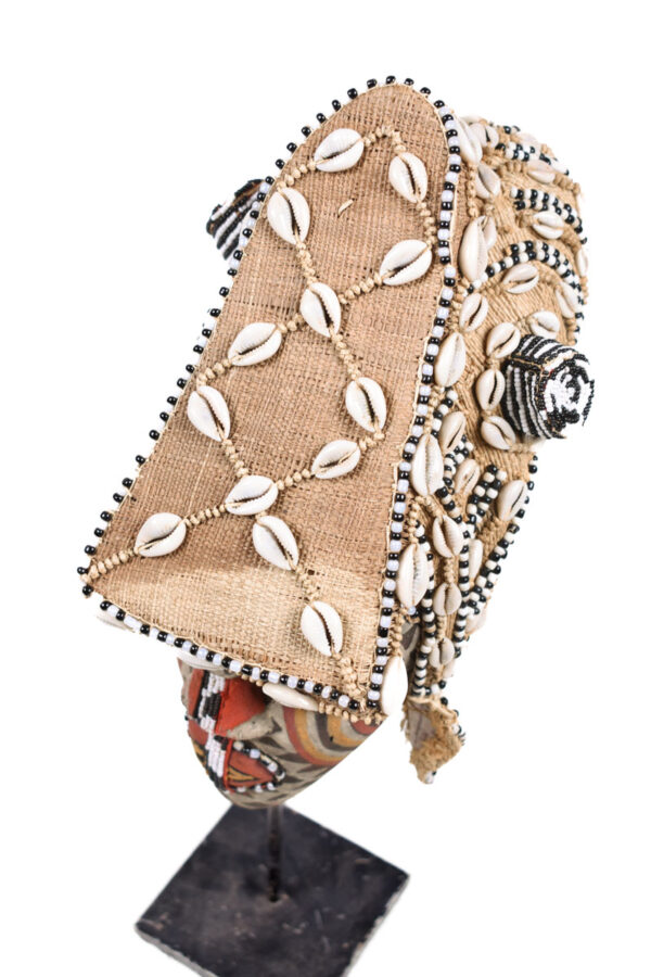 Mask - Beads, Cauris, Plant fibre, Wood - Ngaady A Waash Bushoong - Kuba - Congo (Copy)