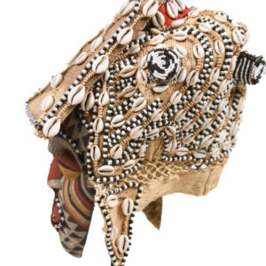 Mask - Beads, Cauris, Plant fibre, Wood - Ngaady A Waash Bushoong - Kuba - Congo (Copy)