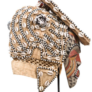 Mask - Beads, Cauris, Plant fibre, Wood - Ngaady A Waash Bushoong - Kuba - Congo (Copy)