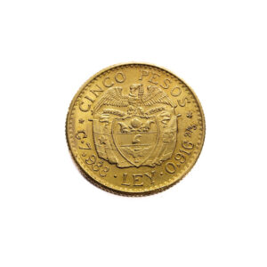 Colombia 5 Peso 1928 Simon Bolivar