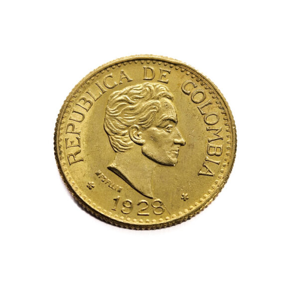 Colombia 5 Peso 1928 Simon Bolivar