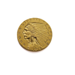 USA 2.5 Dollars 1913 Indian Head