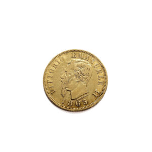 Italy 10 Lire 1863 Vittorio Emanuele II