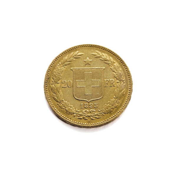Switzerland 20 Francs 1889 Helvetica