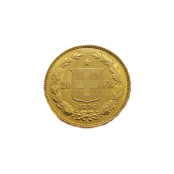 Switzerland 20 Francs 1896 Helvetica