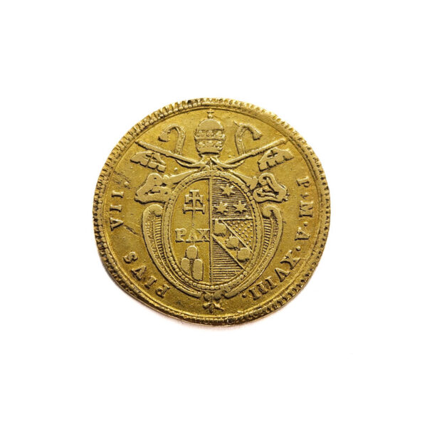 Papal States 1 Doppia 1817 Pius VII