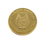 Rwanda 25 Francs 1965 President Gregoire Kayibanda