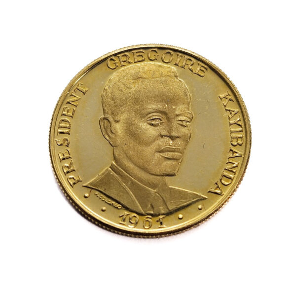 Rwanda 10 Francs 1965 President Gregoire Kayibanda
