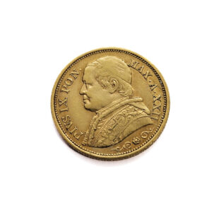 Papal States 20 Lire 1868 Pio IX - Vatican