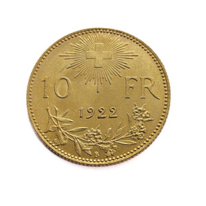 Switzerland 10 Francs 1922 Helvetia