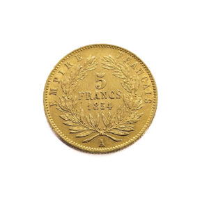 France 5 Francs 1854-A Napoleon III