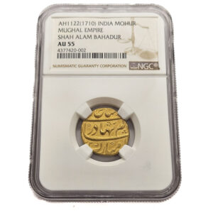 India, Mughal Empire Mohur AH1122(1710) Shah Alam Bahadur