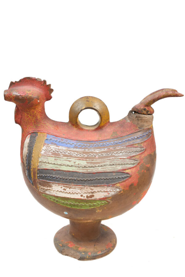 Rooster Figure - Terracotta - Akan- Ghana - Schädler Certificate