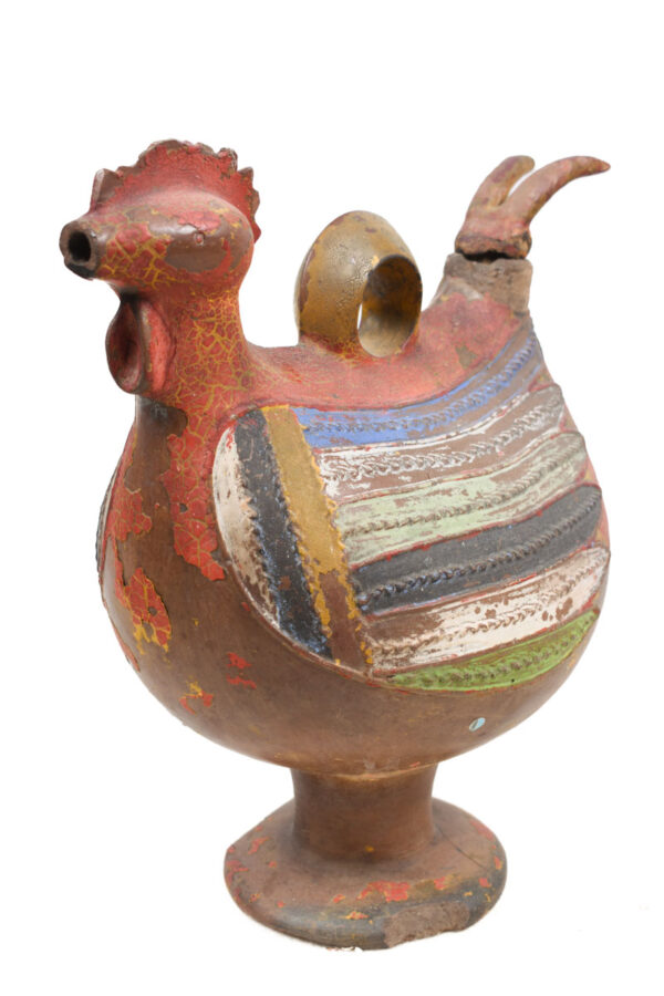 Rooster Figure - Terracotta - Akan- Ghana - Schädler Certificate