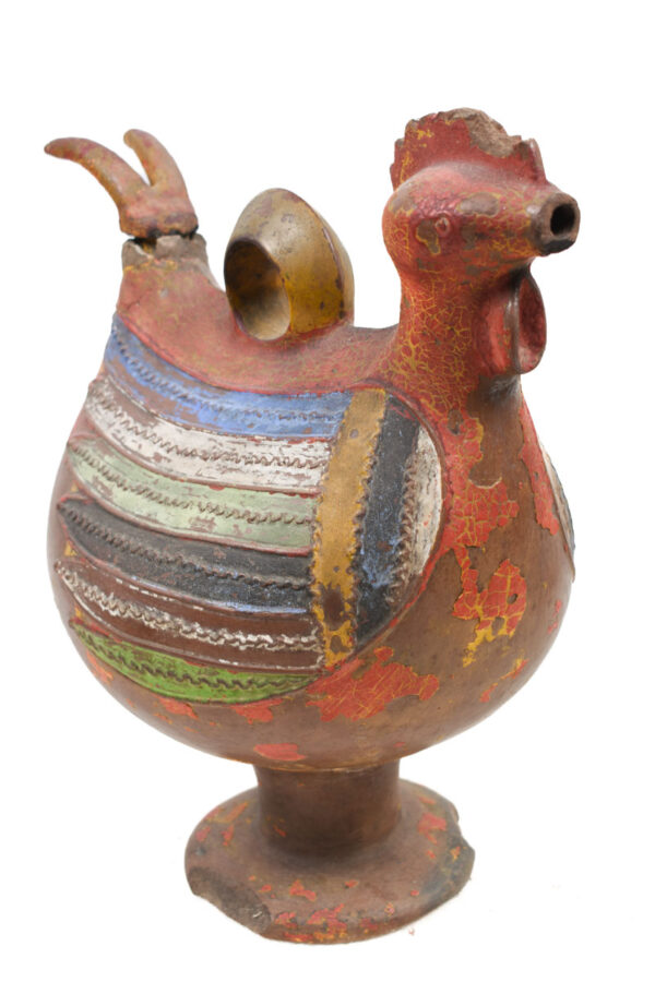 Rooster Figure - Terracotta - Akan- Ghana - Schädler Certificate