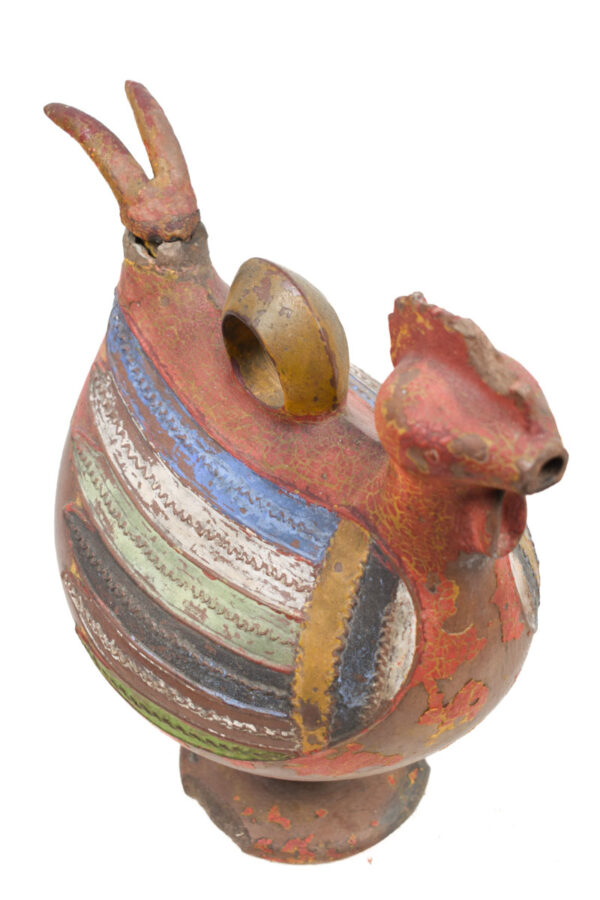 Rooster Figure - Terracotta - Akan- Ghana - Schädler Certificate