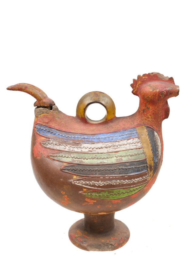 Rooster Figure - Terracotta - Akan- Ghana - Schädler Certificate