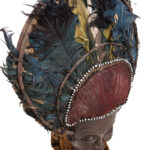 Chihongo Mask - Feathers, Wood - Chokwe - DR Congo