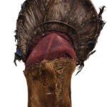 Chihongo Mask - Feathers, Wood - Chokwe - DR Congo