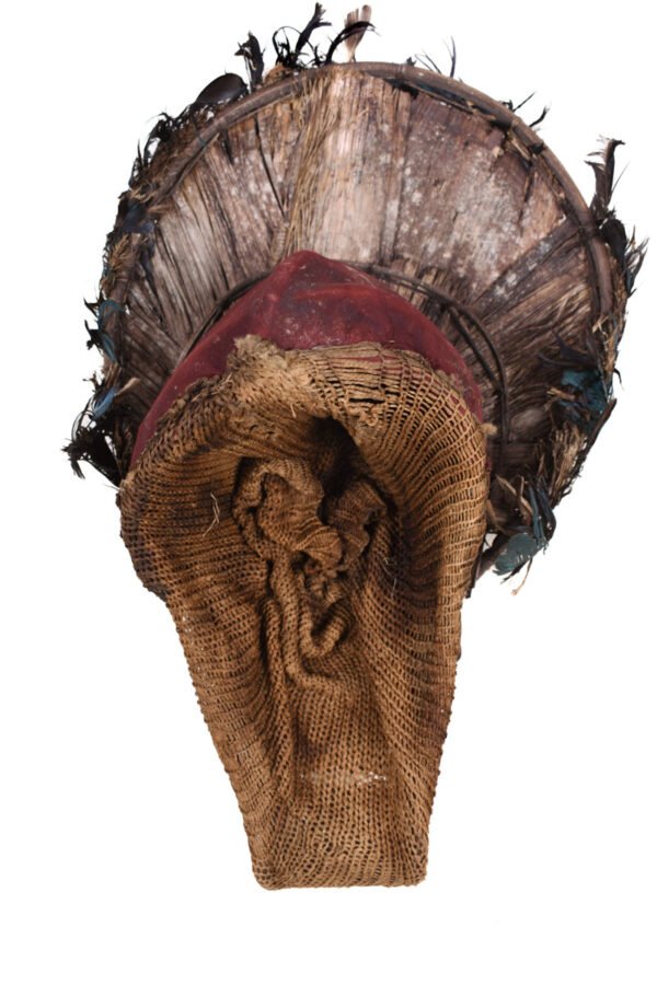 Chihongo Mask - Feathers, Wood - Chokwe - DR Congo