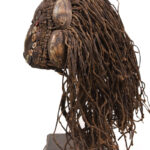 Headdress - Shells, Plant fibre, Buttons - Lega - Congo