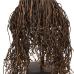 Headdress - Shells, Plant fibre, Buttons - Lega - Congo