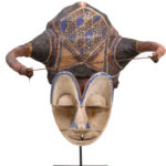 Kakunga mask - Textile, Wood - Yaka - Congo