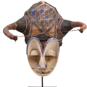 Kakunga mask - Textile, Wood - Yaka - Congo